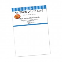 A4 Thick White Card 300gsm 15 Sht